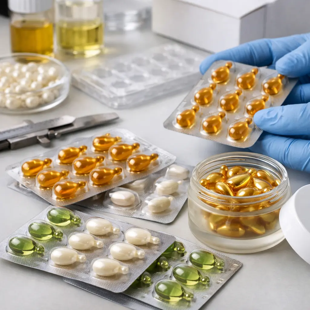 Blister and jar packaging compatibility review for facial oil serum capsules
