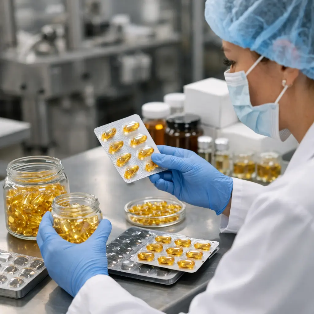 Quality inspection of serum capsules in jar and blister packaging
