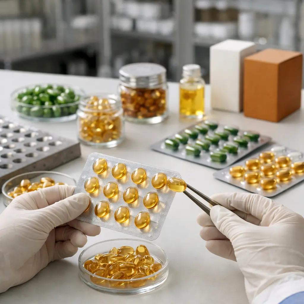 Cosmetic capsule stability review and packaging quality inspection