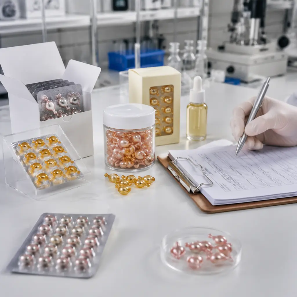 serum capsule packaging compatibility and lab stability review
