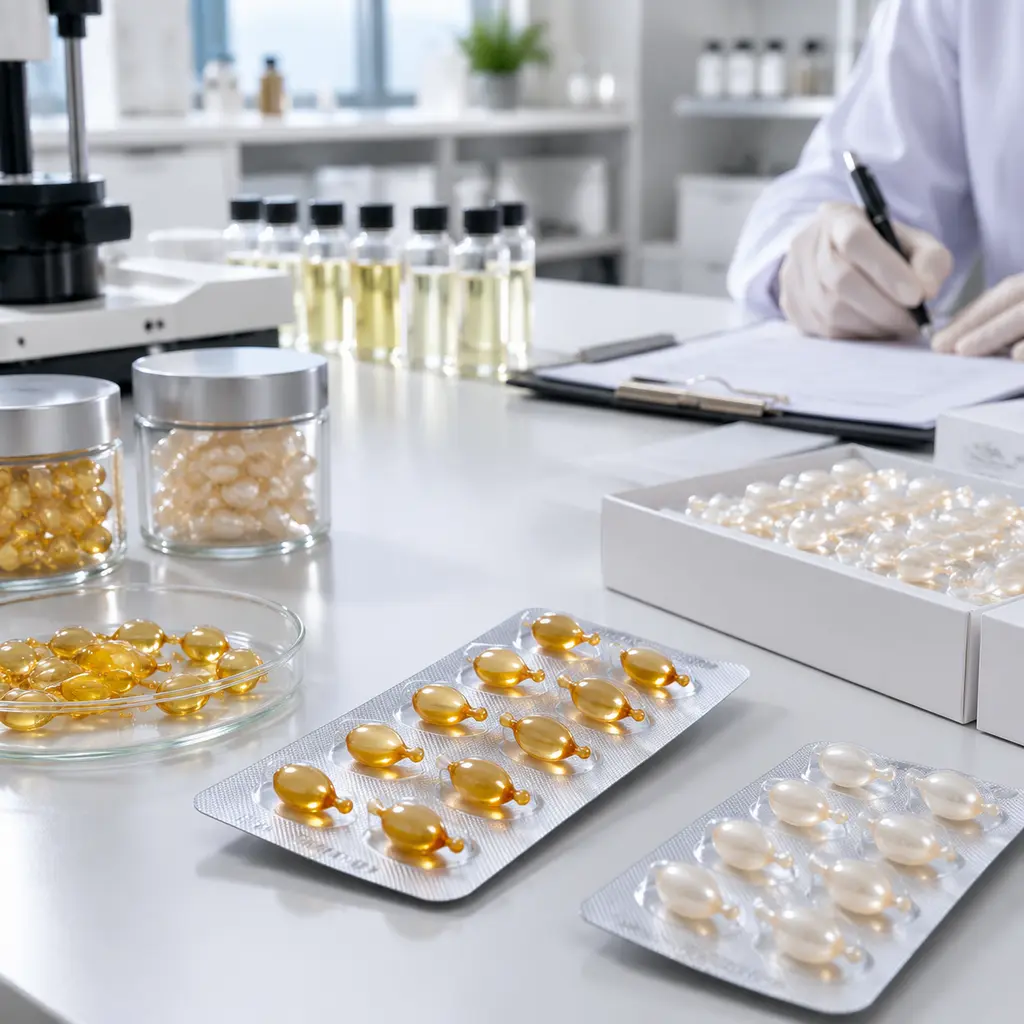 Retinol capsule blister packaging compatibility and stability review
