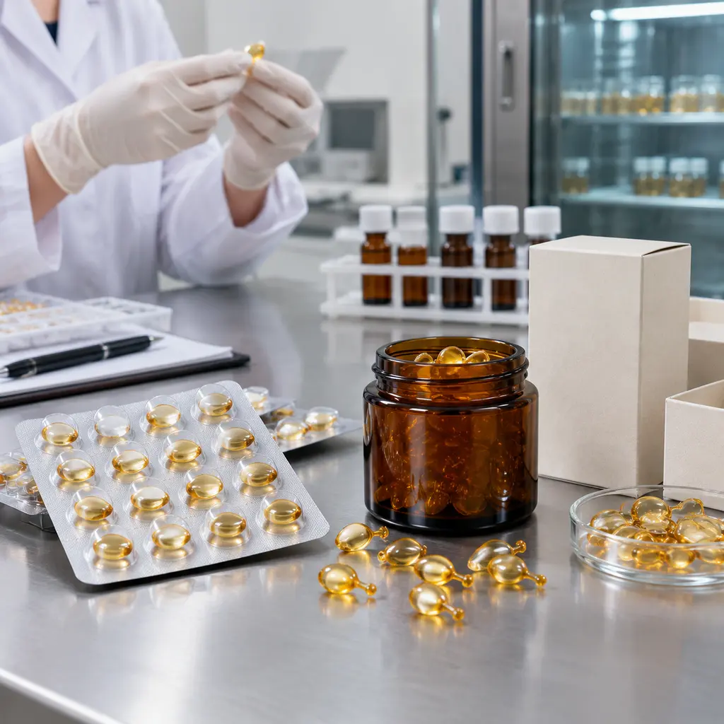 Hair oil capsule blister and amber jar packaging stability review