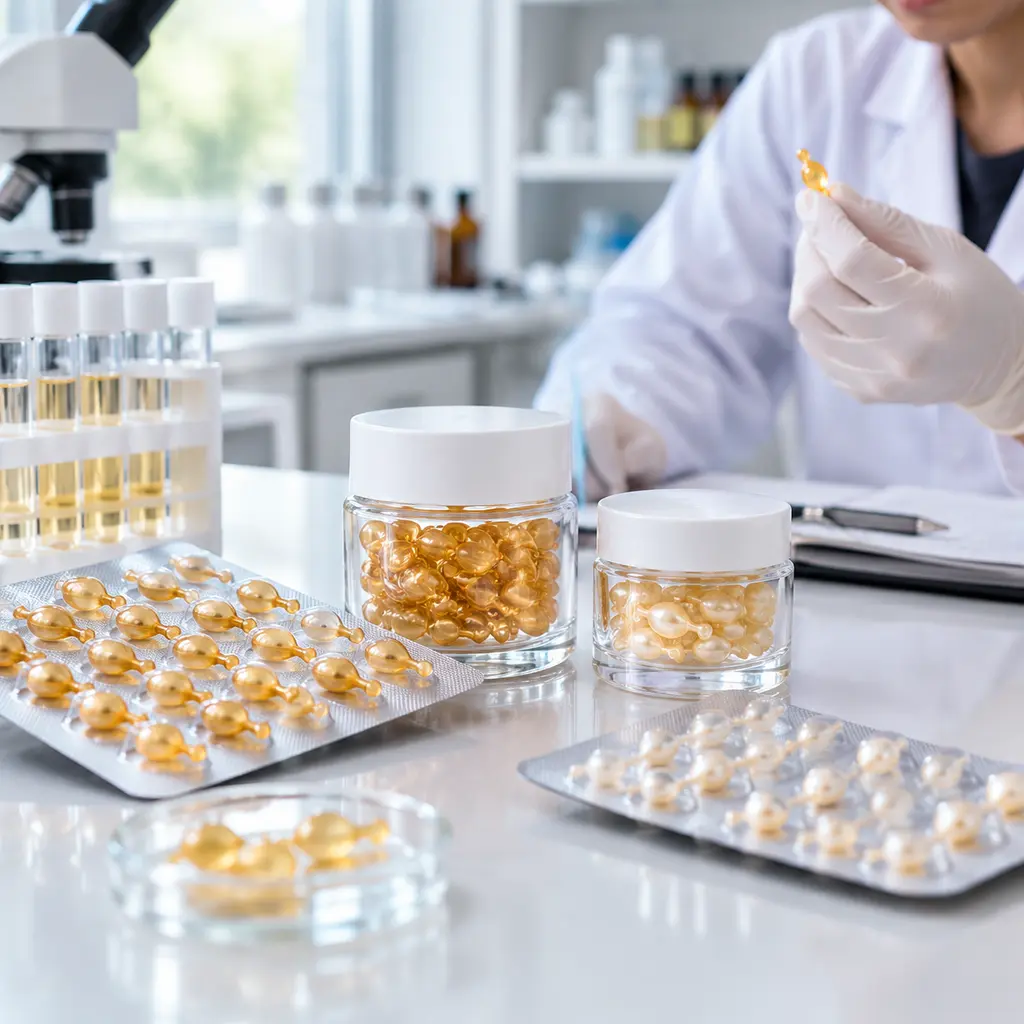 Retinol capsule packaging and lab stability review for blister and jar compatibility