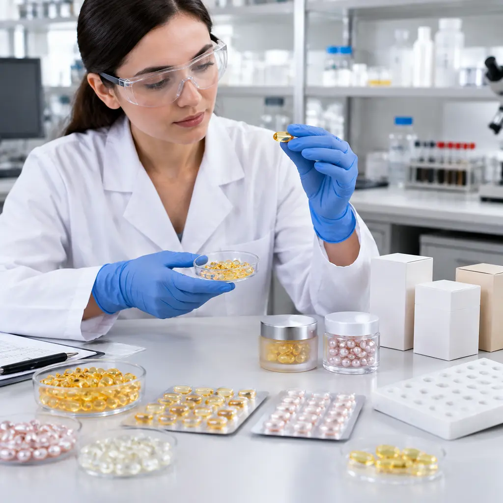 Serum capsule sample confirmation with production packaging components