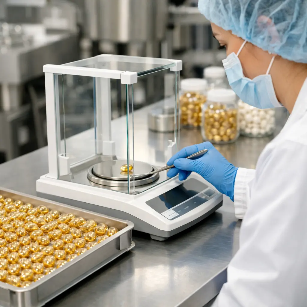 serum capsule fill-weight sampling during quality control