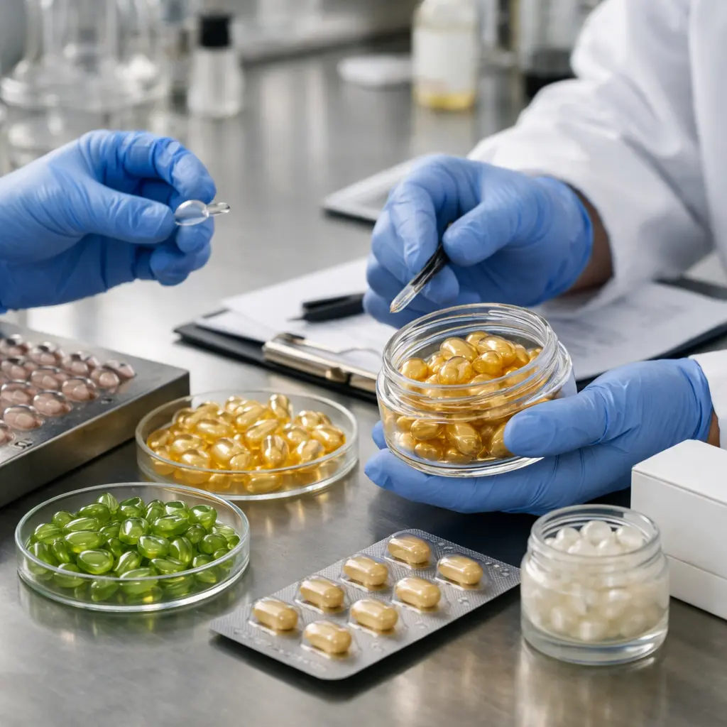 Quality control inspection of serum capsule shells filled units and blister packaging