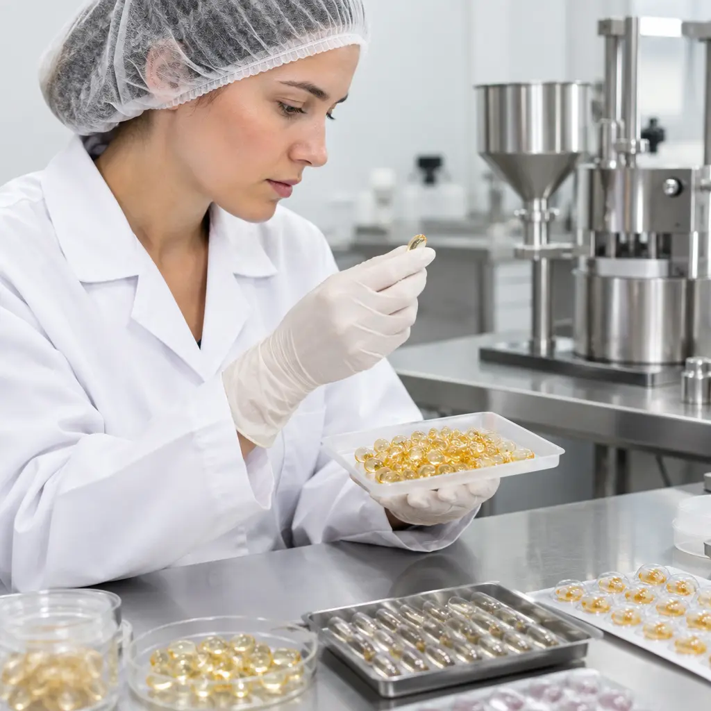 Serum capsule shell inspection during cosmetic prototype approval