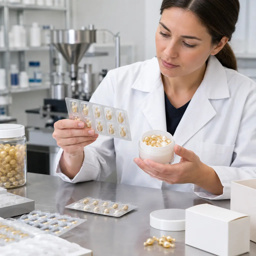 Facial oil capsule blister and jar packaging compatibility review