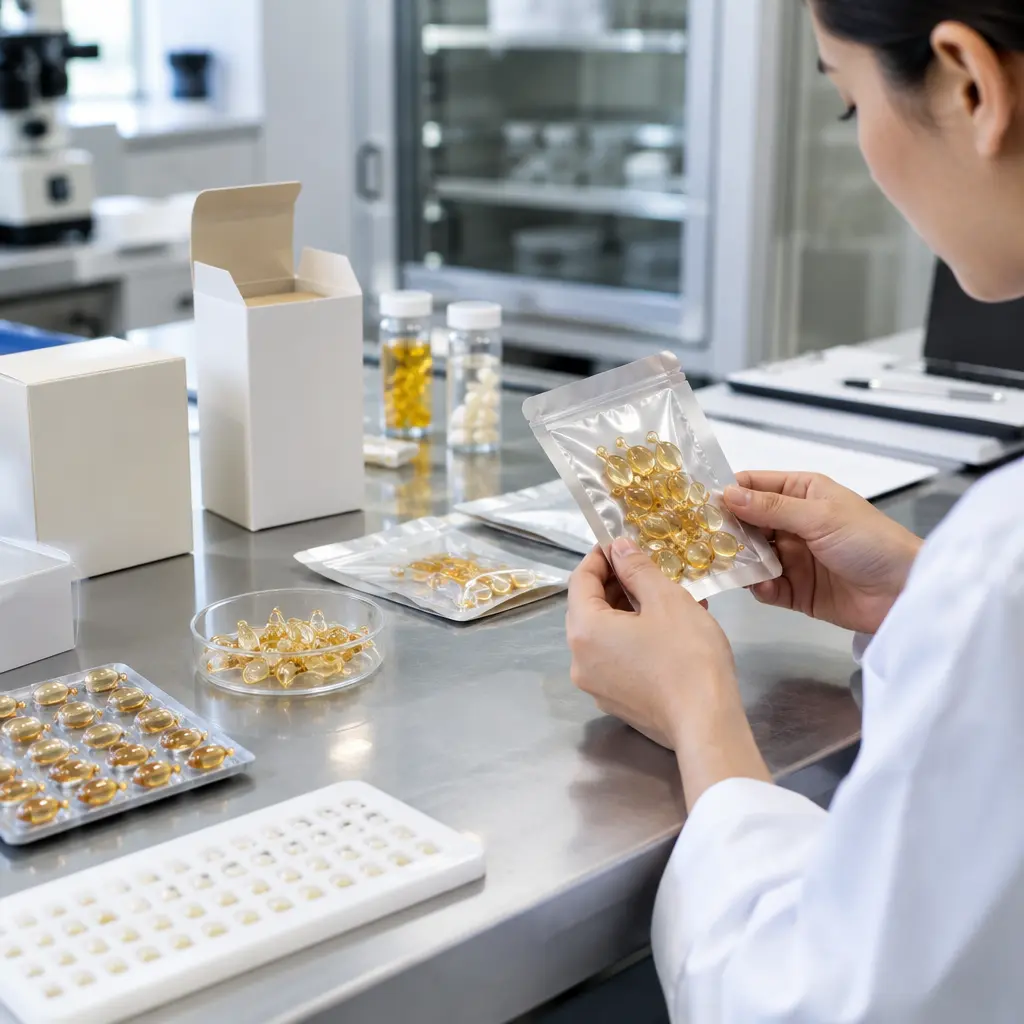 Serum capsule packaging and lab stability review