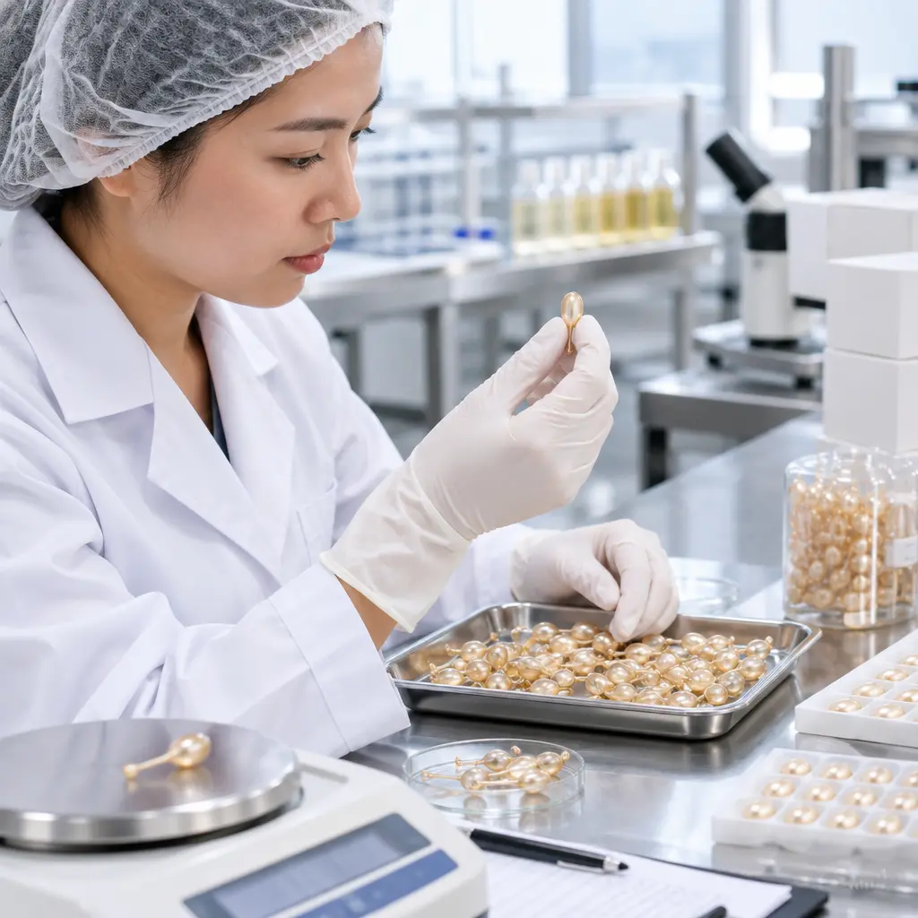 Serum capsule fill-weight sampling and shell QC inspection