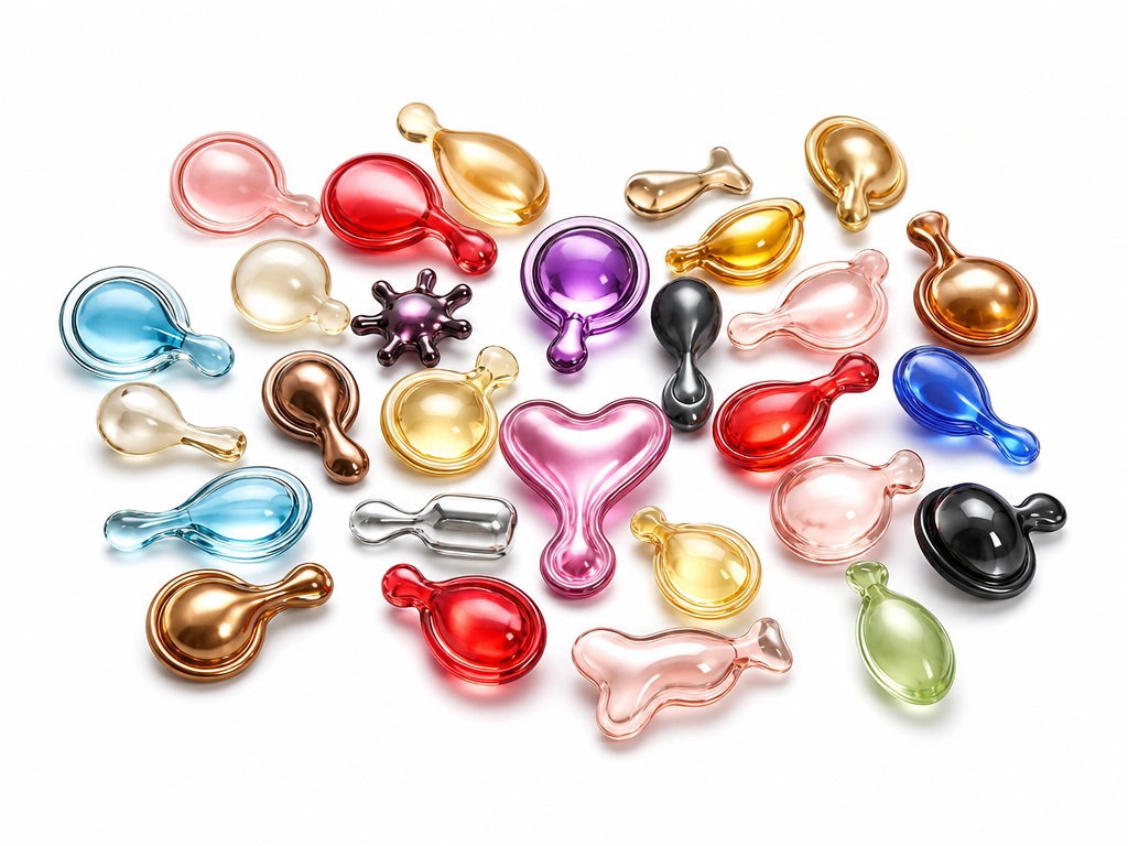 Cosmetic softgel capsule mold library
